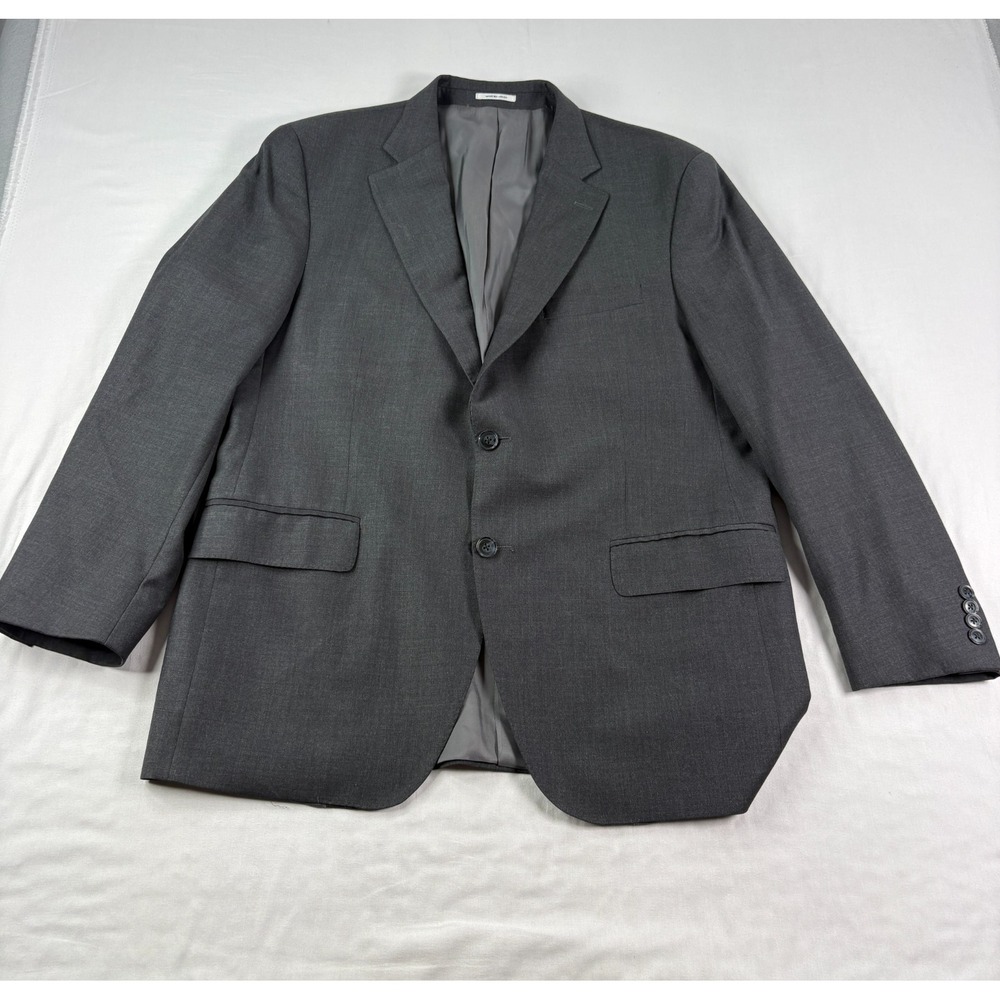 Peter Millar Wool Sport Coat Mens Size 44R Gray Blazer Jacket